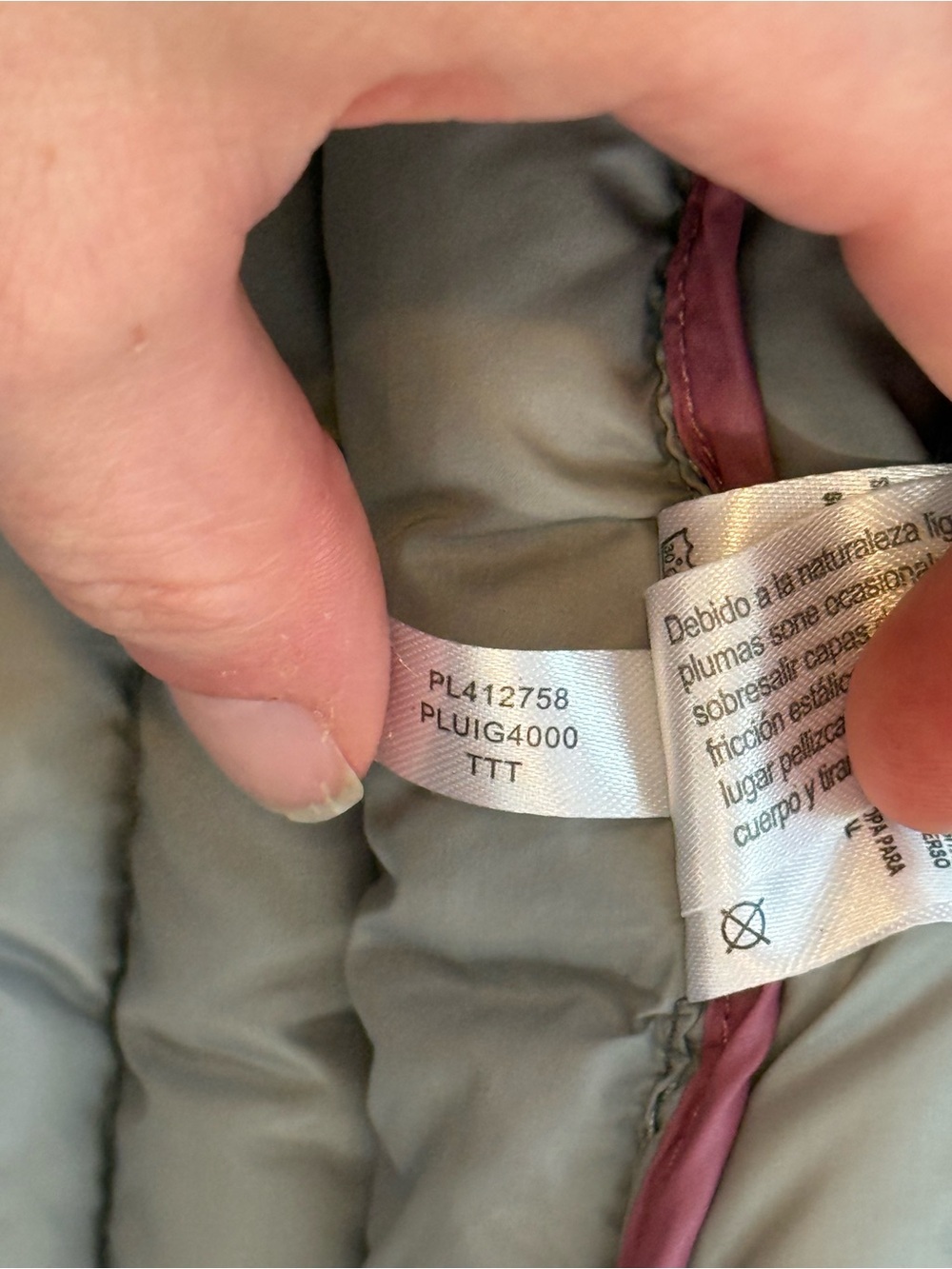Andrew Marc Packable Lightweight Down Puffer Jacket Hooded Gray Size Small - Picture 9 of 9